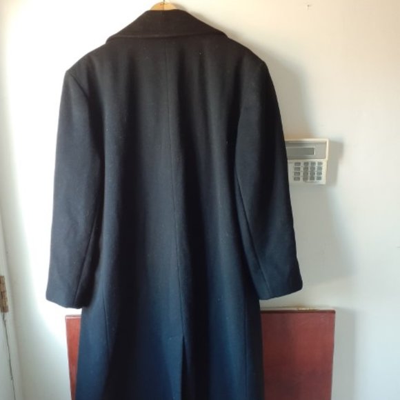 Larry Levine, Vintage 80% Lambswool , 20 % Cashmere Double Breasted Coat, 14 - Picture 2 of 4